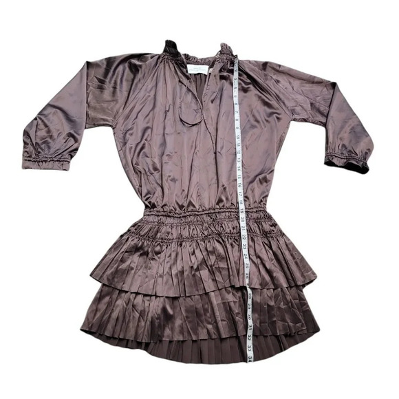 NWOT ANTHROPOLOGIE ELIZABETH Crosby Palermo Pleated Dress - Picture 10 of 11